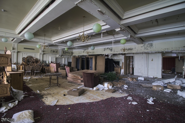 Banquet Hall Inside an Abandoned Ontario Canada Resort 