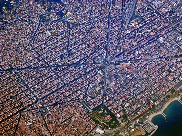 Barcelona from air