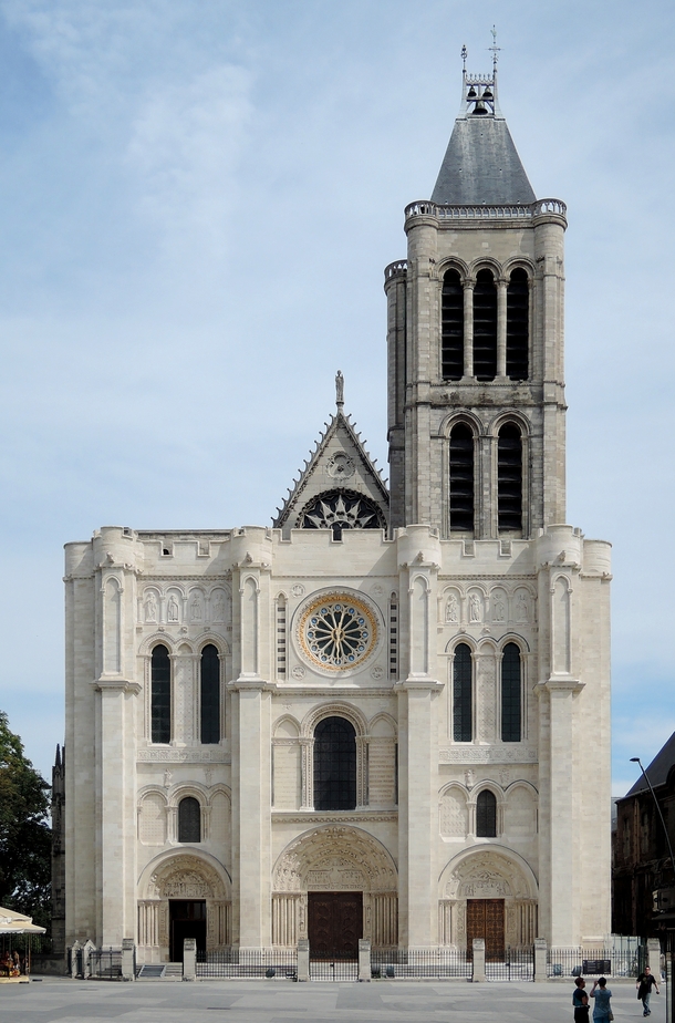 Basilique Saint-Denis near Paris France where gothic architecture was born 