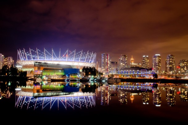 BC Place from False Creek Vancouver 