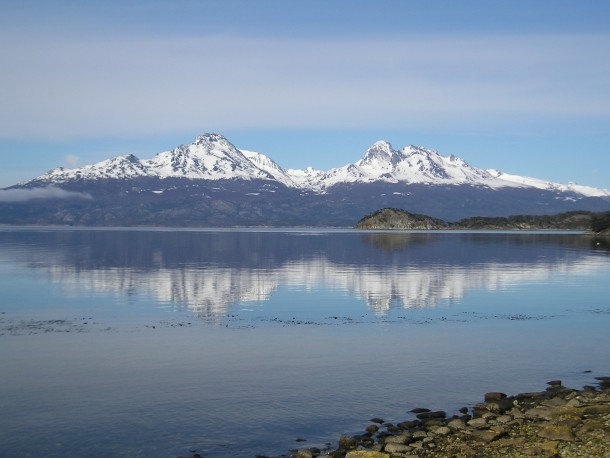 Beagle Channel in Tierra del Fuego Natioanal Park Argentina 