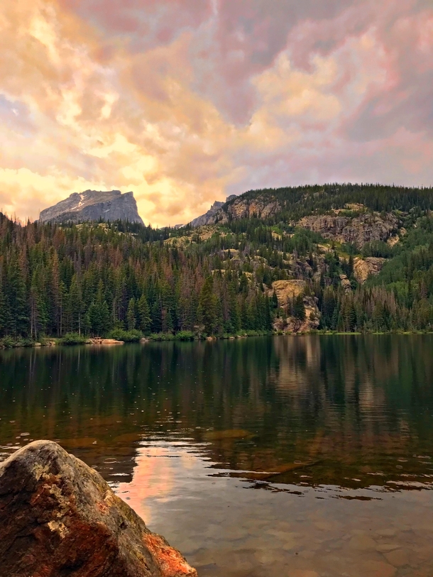 Bear Lake in Rocky Mountain National Park Colorado 