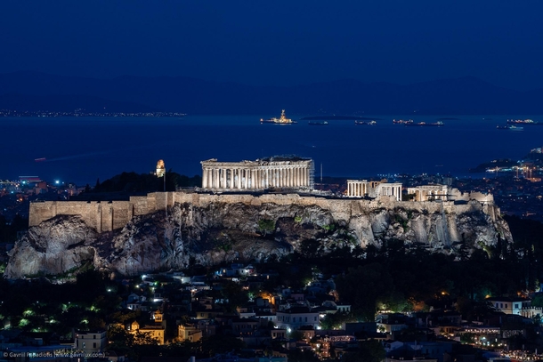 Beautiful Acropolis in Athens Greece  by Gavriil Papadiotis 