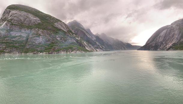 Beautiful Alaskan glacier fjord 