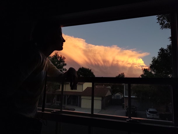 Beautiful cloud visible from my window COOC