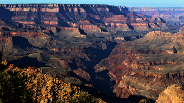 Beautiful colorsview near Desert View Grand Canyon South Rim 