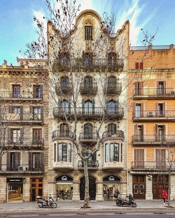 Beautiful facades of Barcelona