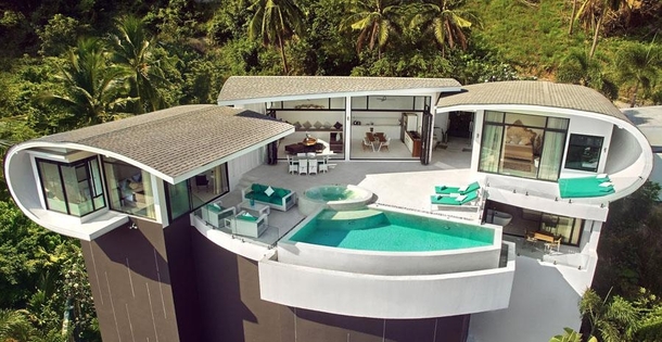 Beautiful Modern Pool Villa on Tropical Island Koh Samui in Thailand