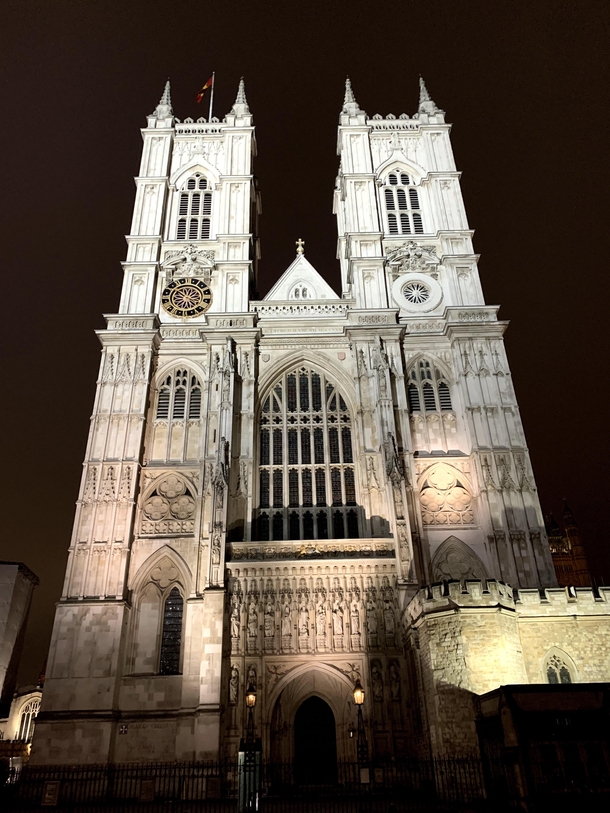 Beautiful photo I got of Westminster Abbey in January 