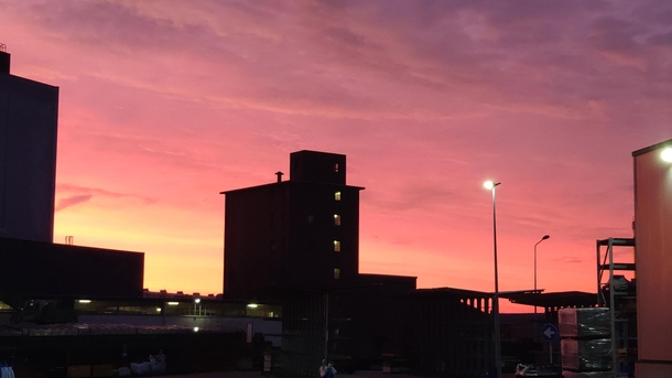 Beautiful sunrise captured at work The Netherlands