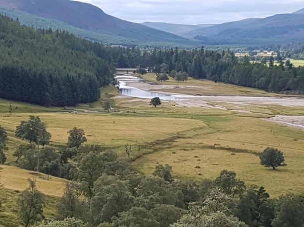 Beautiful Valley River Dee Ballater in Scotland  