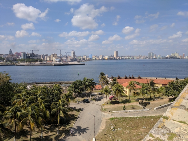 Beautiful view of La habana Cubas capital city  x  