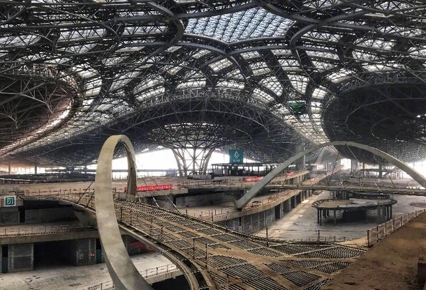 Beijing Airport under construction