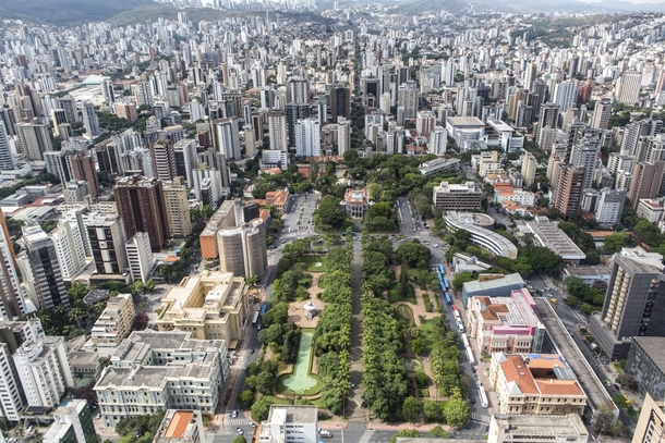 Belo Horizonte Brazils hipercenter at the Liberty Square 