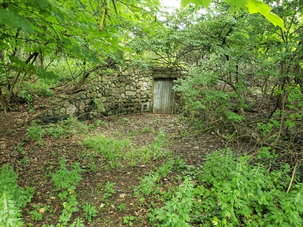 Below ground door on old nunnery property in Michigan 