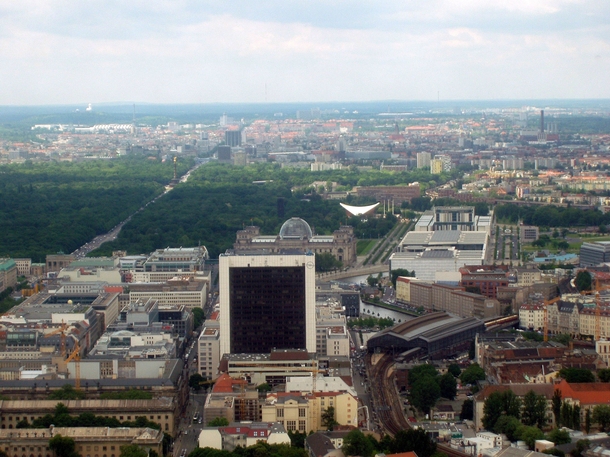 Berlin from the Fernsehturm TV tower 