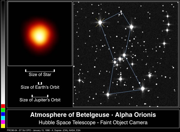 Betelgeuse the only star ever to be directly imaged 
