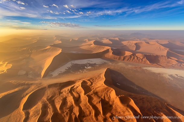 Birds eye view in Namibia Photo by James Gradwell 