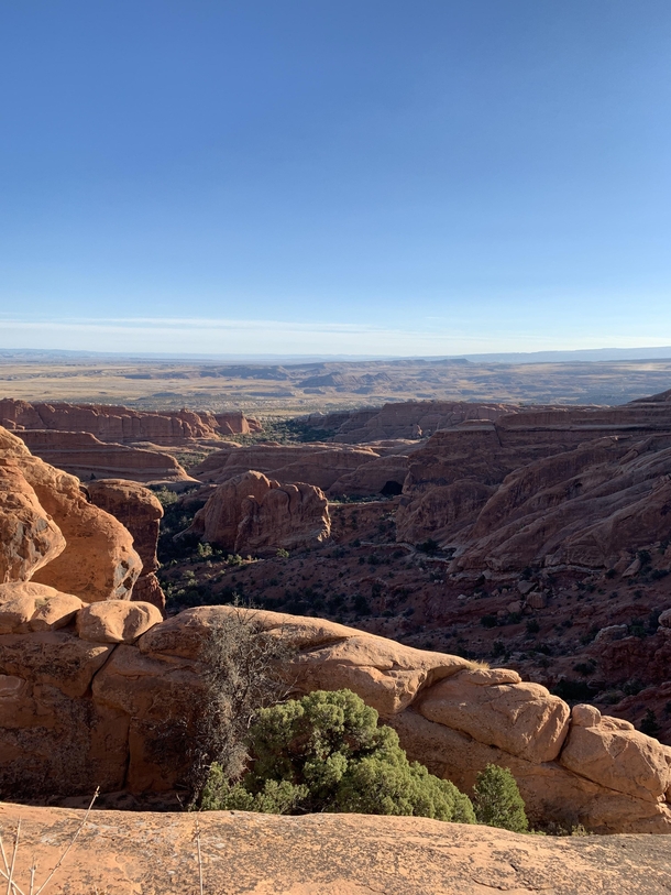 Black Arch Overlook in Arches Natl Park UT USA 