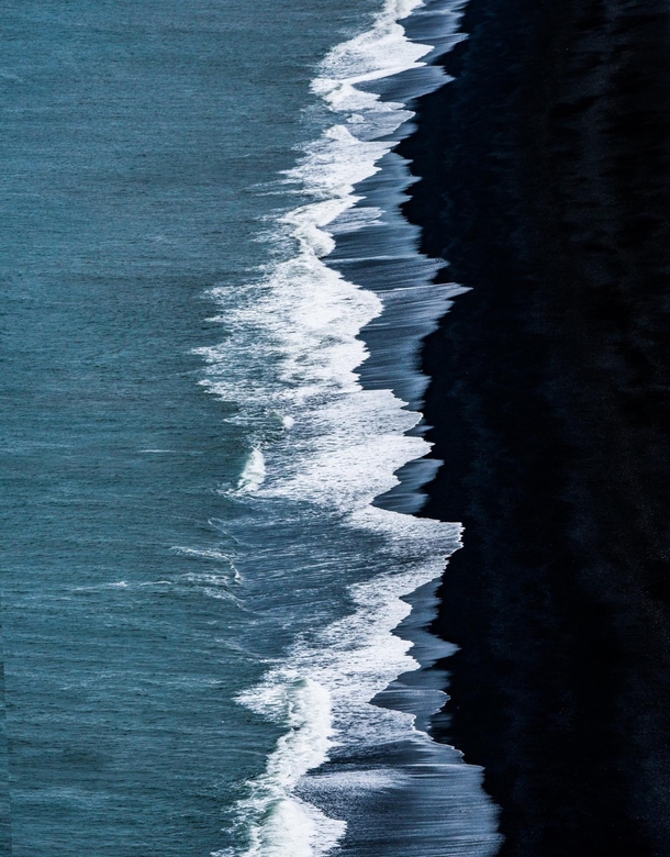 Black sand lava beach in Iceland  - more of my landscapes at insta glacionaut