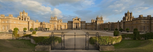 Blenheim Palace in Oxfordshire designed by Sir John Vanbrugh 