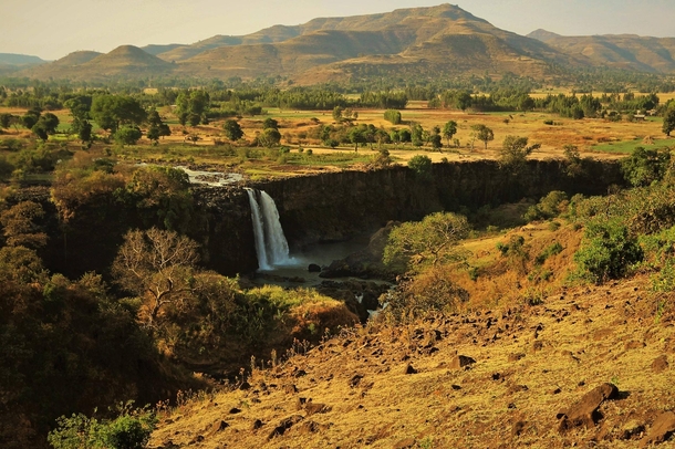 Blue Nile Falls Tis Isaat Falls Lake Tana Ethiopia 