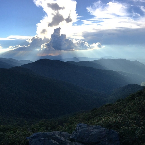 Blue Ridge Mountains near Pisgah National Forest NC - by Ian Brownlee 