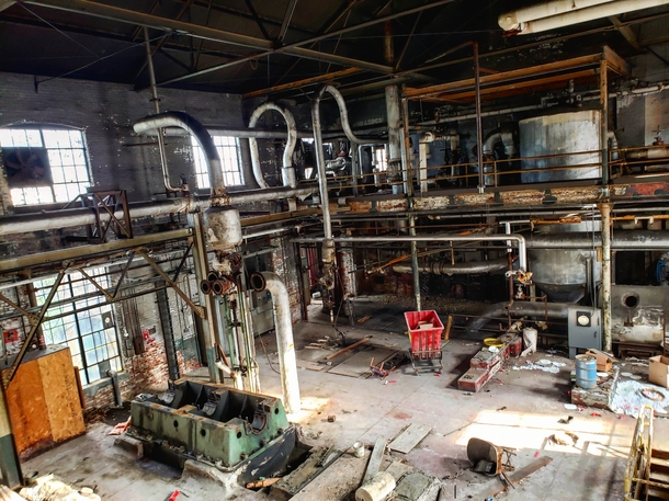Boiler Room Abandoned Card Factory - Cincinnati
