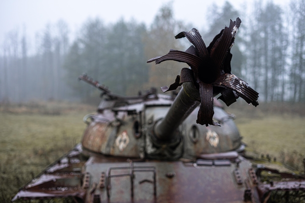BOOM Forgotten Tank in rural Poland 