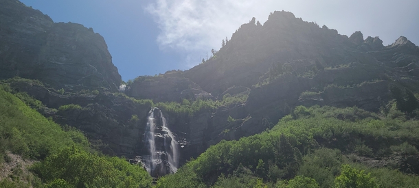 Bridal Veil Falls Provo Canyon near Provo Utah 