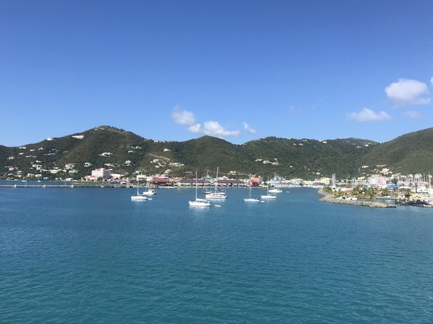 British Virgin Islands Tortola this morning looks very peaceful 