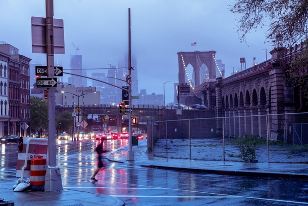 Brooklyn under the rain