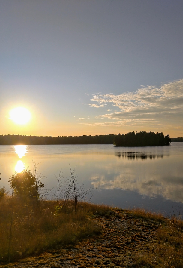 Brukstrsket a lake in Southern Finland 