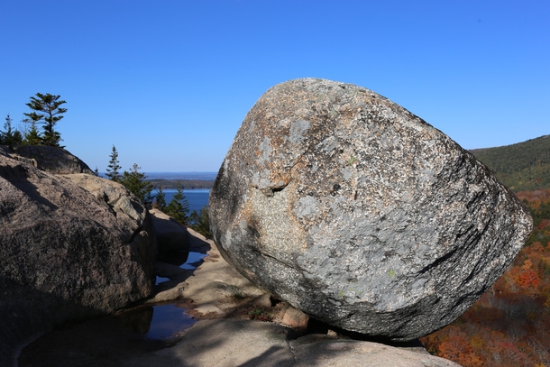 Bubble Rock Acadia National Park Maine 