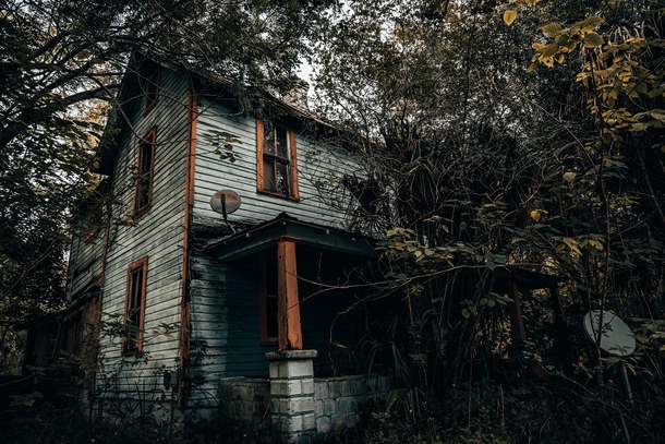 Built in  this house now sits abandoned in a sleepy little Florida town