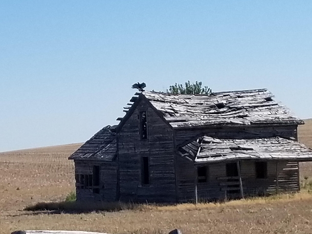 Built new many years ago and never lived inNow a wheat field in Nebraska