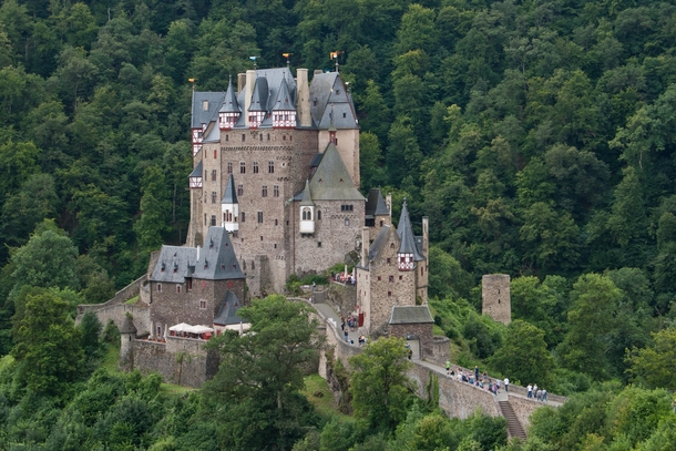 Burg Eltz a fairytale like castle located in Weirschem Germany 