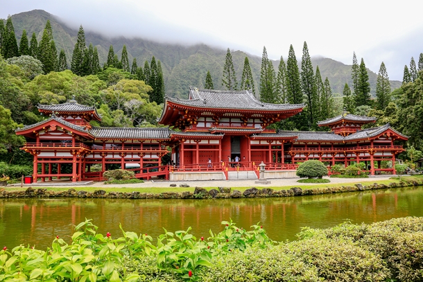 Byodo-In Temple located on the island of Oahu in Hawaii