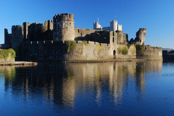 Caerphilly Castle South Wales 