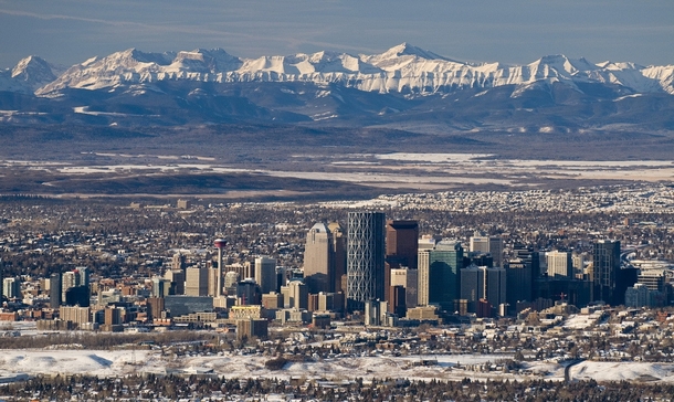 Calgary Canada in the winter 