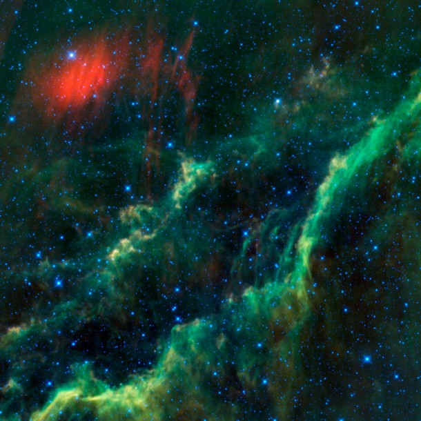 California NGC  emission nebula in infrared 