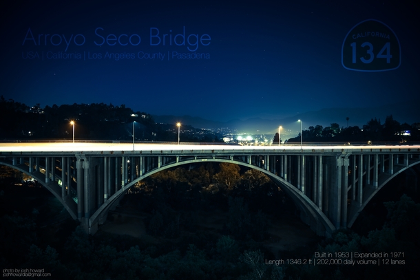 California SR- Arroyo Seco Bridge in Greater Los Angeles Area - Infopicture 