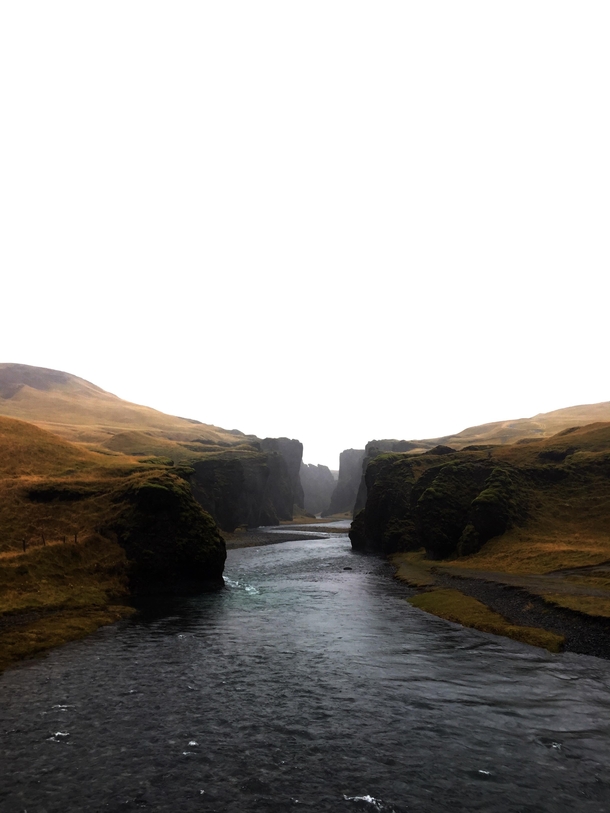 Canyon in south east Iceland 