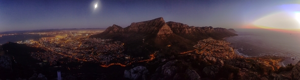 Cape Town at dusk 
