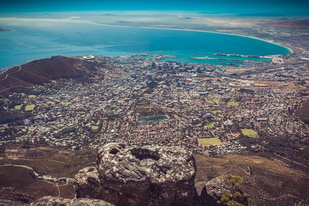 Cape Town South Africa Viewed from the top of 