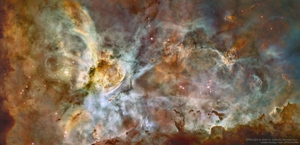 Carina Nebula Panorama from Hubble