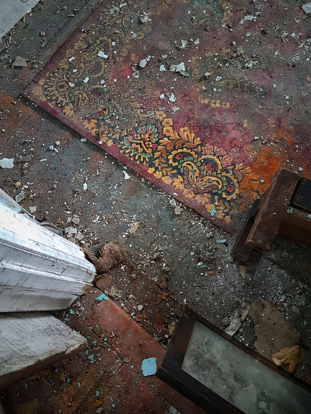 Carpet in an old farmhouse
