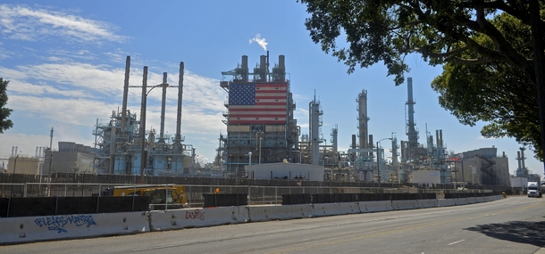 Carson Oil refinery in Carson California