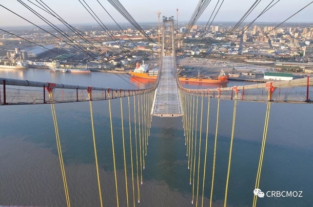 Catembe Bridge in Maputo Bay Mozambique 