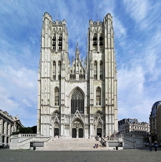 Cathedral of St Michael and St Gudula - Brussels Belgium 